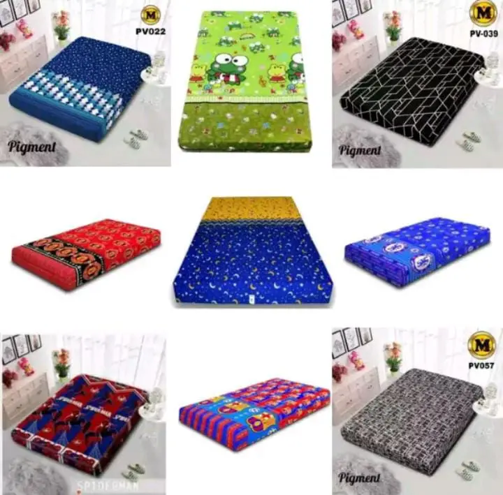 SARUNG KASUR BUSA RESLETING MOTIF KARTUN/BOLA/KOTAK-KOTAK/BUNGA/DEWASA TERLARIS 5