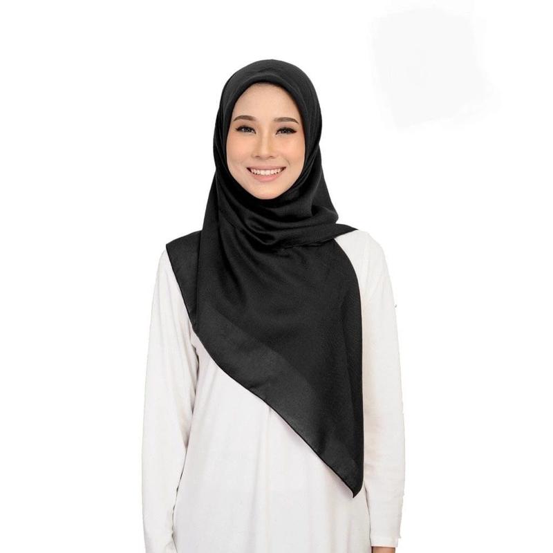 Tudung Bawal Cotton Bidang 45" l Tudung Bawal Square Hijab l Bawal Cotton 45