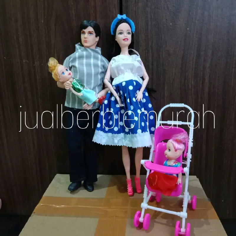 (SATU SET) SEPASANG BONEKA BERBIE TEKUK LAGI HAMIL / MAINAN PIVOTAL HAMIL (COD BAYAR DI TEMPAT) 4