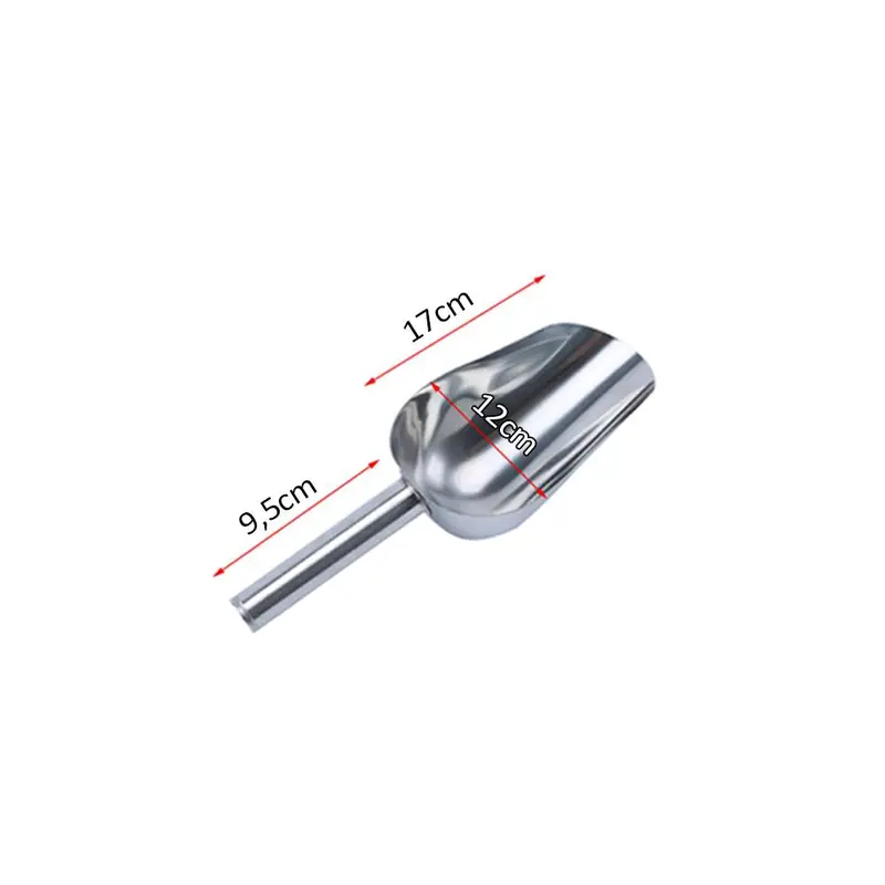 Sekop Es Batu Serokan Biji Kopi Tepung Stainless Steel 5