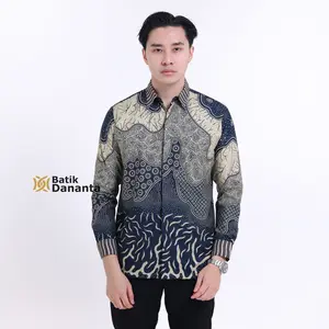 Dananta Batik Pria Modern Motif Arnoa Lengan Panjang Pendek Batik Premium PL