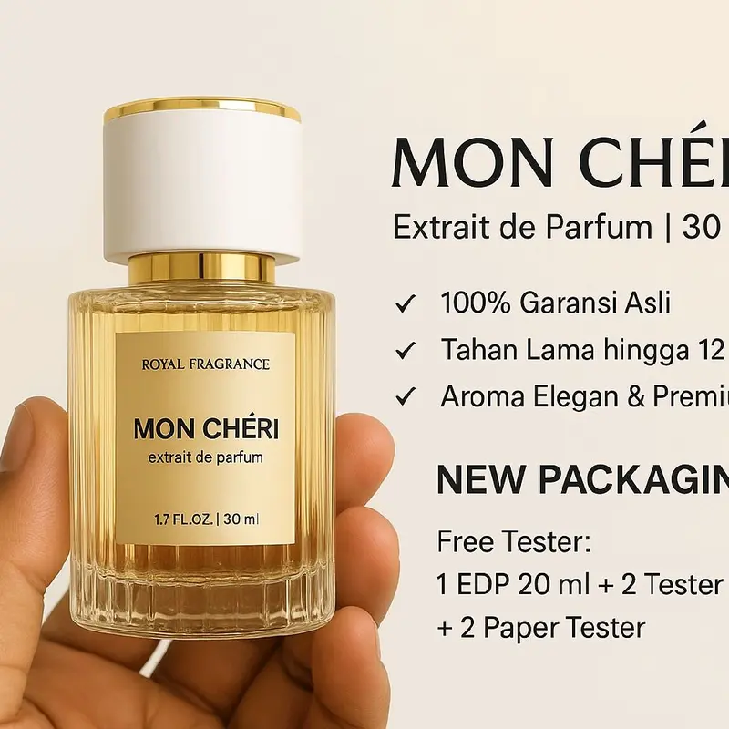 New!! EXTRA PARFUM ROYAL FRAGRANCE MON CHERI FOR WOMAN PARFUM WANITA  WANGI TAHAN LAMA Wanginya Default