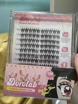 Product Review of 【SHIP IN 24 HOURS】DOROLAB Flower-Serise Tulip Glue Free False Eyelash Self-Adhesive Eyelash No Glue Eyelash Lash Eyelash Extension from s**1 0