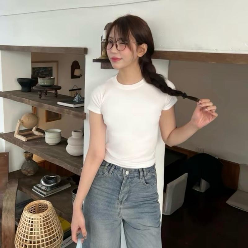 Combo 3 áo cộc tay thắt eo ôm body chất thun co dãn siêu Hot 1