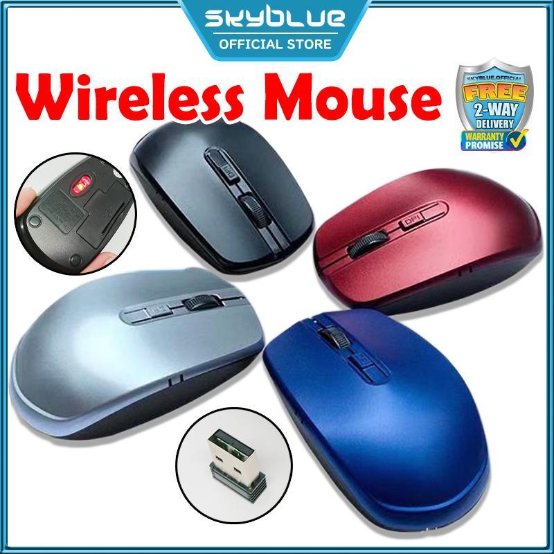 Wireless Mouse (MCMC) 2.4Ghz USB 1600dpi Optical Bluetooth Gaming Silent Mouse for PC Laptop Desktop Tetikus Office Computer Key Live Give Away