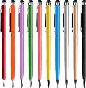 (Skr) Stylus Pen 2 In 1 Pena pen untuk hp touch screen android ipad iphone smartphone 2in1 ballpoint bolpoin pulpen serbaguna