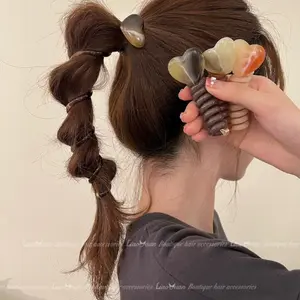 Karet Rambut Spiral Wanita Hiasan Love Model Kabel Bergulir Fashion Aksesoris Korea Anak Dewasa XXR AR05