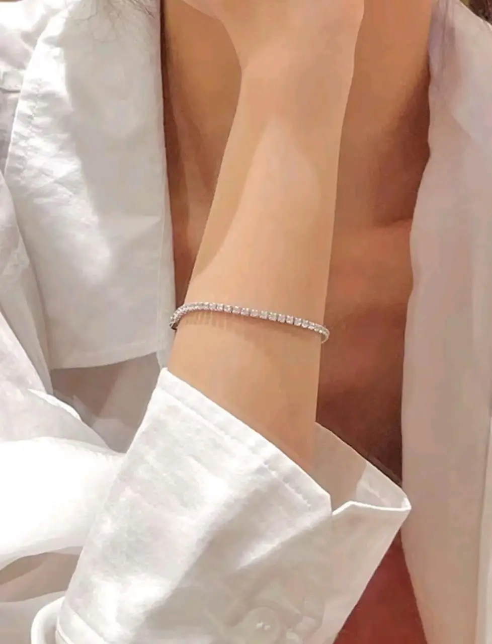 Gelang Fashion wanita model pengait korea Warna Silver Bracelet perhiasan wanita