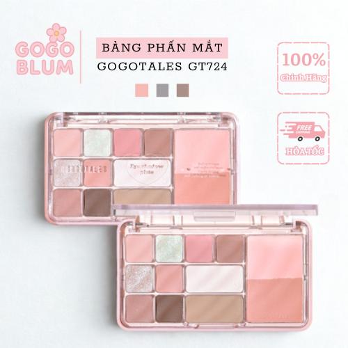   MUA 1 TẶNG 1 MÚT MINI  Bảng phấn mắt má tạo khối 4 in 1 Gogotales Heart Racing GT724 Trang Điểm Mỹ Phẩm Cosmetic 