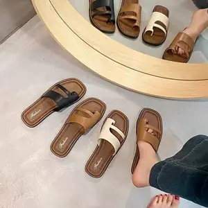 Jepit Jempol Wanita / Sandal Wanita / Sandal Tali / Sandal Jepit Kulit Sintesis / Sandal Anti slip Korean Style