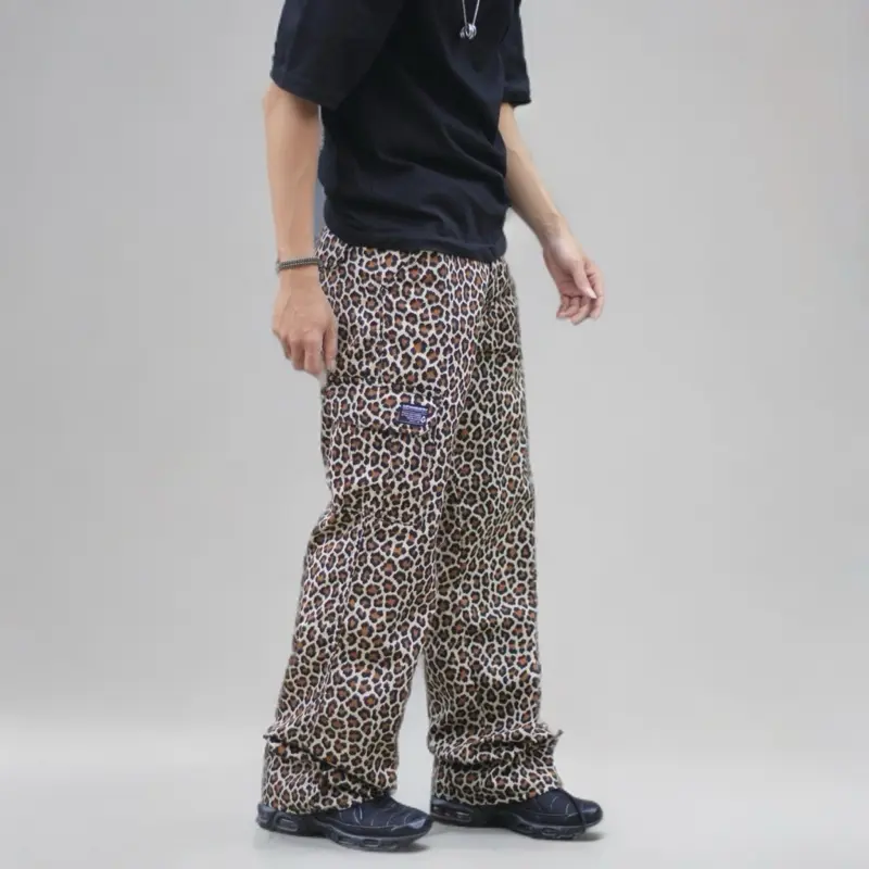 GEVAR Celana Cargo Camo Loreng Loosefit Leopard Skena Casual Pria 2