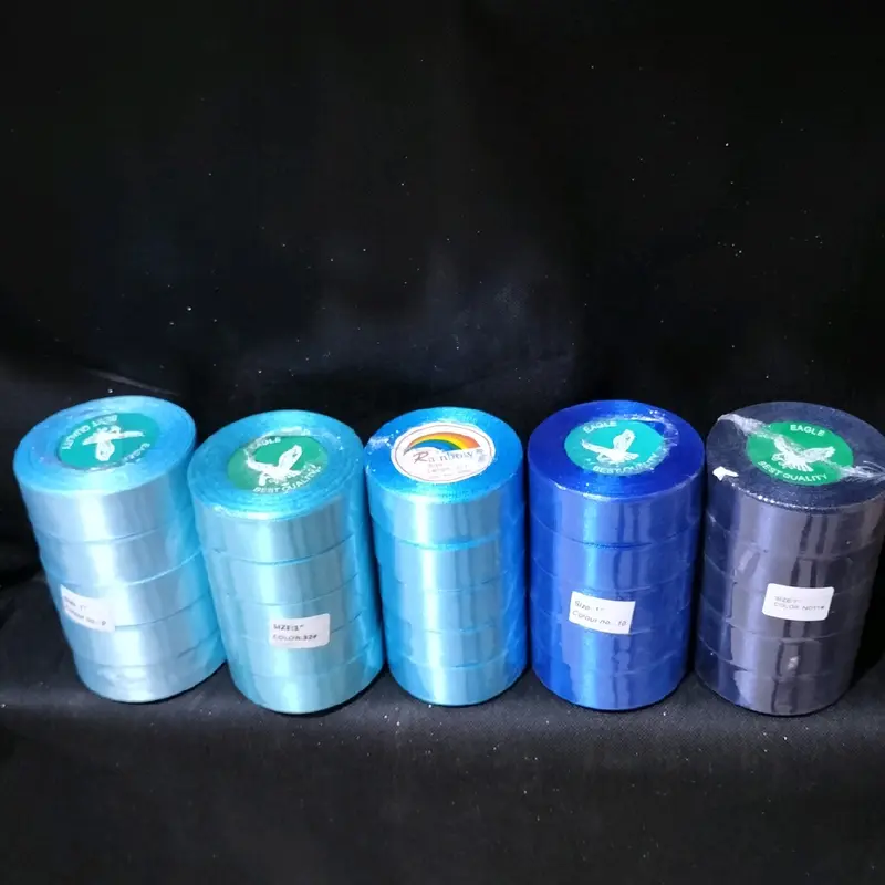 Pita Satin 2,5 cm Per Roll / Pita Satin 25 mm Per Roll Bahan Polyester Halus & Lembut Cocok untuk Dekorasi dan Hiasan 2
