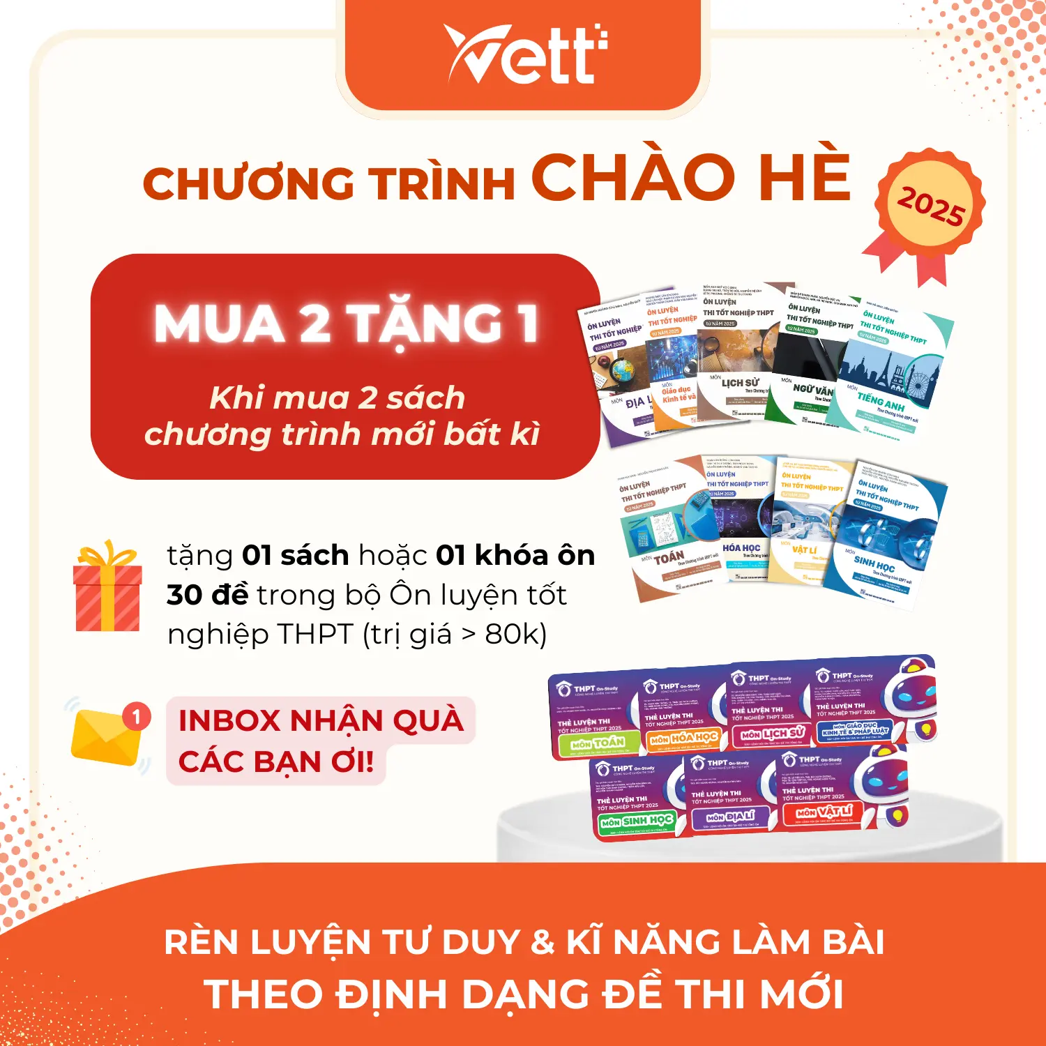 (THPT) TRỌN BỘ SÁCH ÔN THI THPT CHO LỚP 12 - TỔNG ÔN 2025 THEO ĐỀ ÁN CHƯƠNG TRÌNH MỚI - TOÁN VĂN ANH SỬ ĐỊA LÝ HÓA SINH