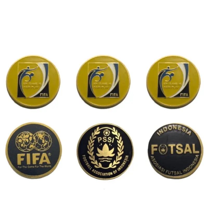 Koin Tos Wasit Sepakbola Futsal (bahan kuningan) 0