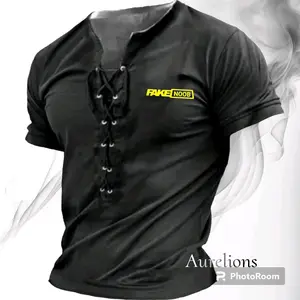 A - Kaos V Neck Tali Lengan Pendek Fake Distro / Kaos V Neck Tali Printing / Kaos V Neck Tali Pria / Kaos V Neck / Kaos Pria / Kaos Viral Distro / Kaos Terbaru / Kaos Model Tali Printing / Kaos Tali Dada / Kaos Pria Terbaru / Kaos Viral Nyaman Sablon