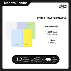 Infinix Powerbank XP05 - 5000mAh Dual Input Port Type C & Micro USB Powerbank