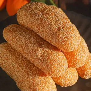 Bola Wijen Camilan Viral, Jajanan Tradisional Kue Wijen Tekstur Renyah, Halal Indonesia untuk Camilan Harian