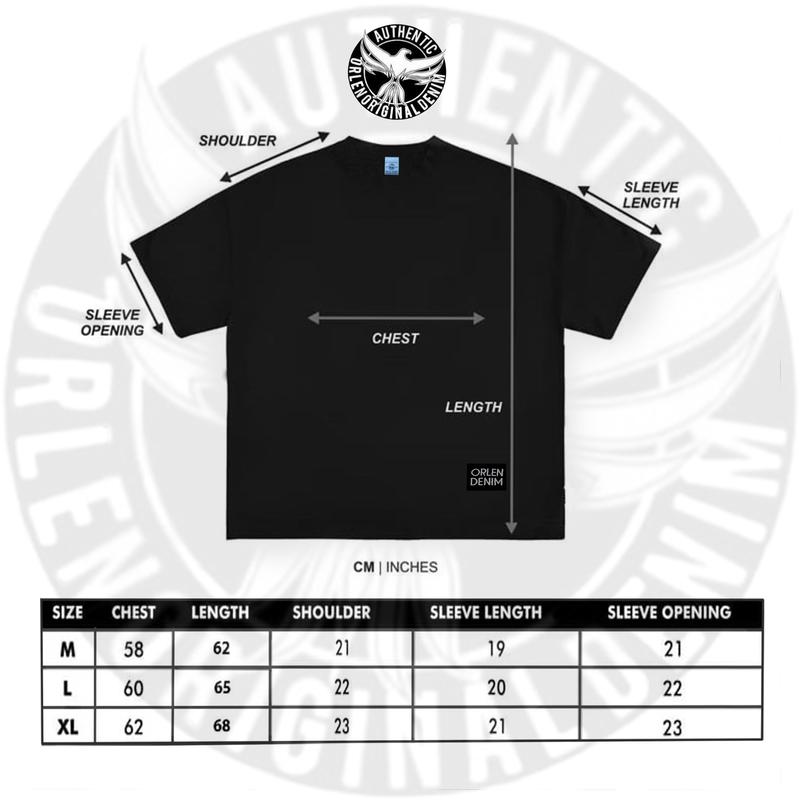 Product Introduction of ORLEN DENIM | Boxy Fit Kaos Oversized Tshirt Black Pria dan Wanita Cotton Combad 20s 0