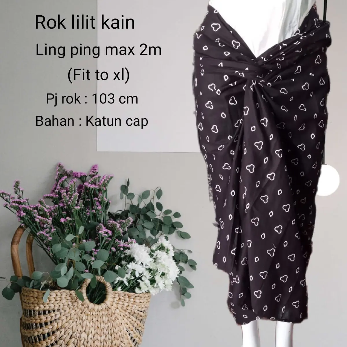 By Deeja - Rok Lilit & Obi Belt Batik cap asli