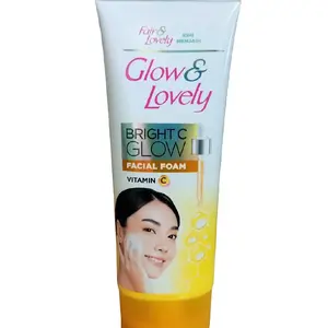 Facial Foam Glow & Lovely | Glow & Lovely Facial Foam Vit. C | Pembersih Muka Mencerahkan Wajah Vitamin Lemon Membersihkan Pencerah