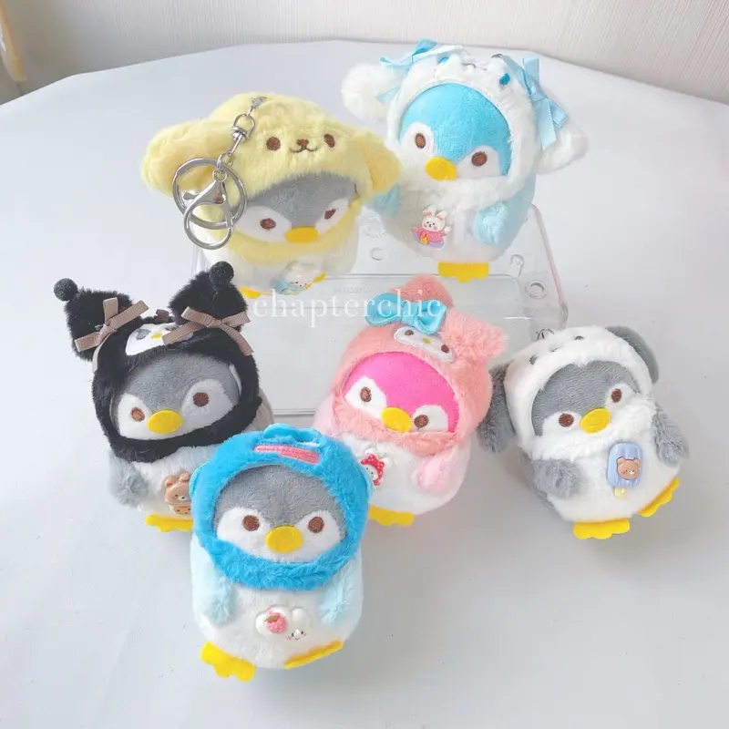Pinguin Sanrio Gantungan Kunci Boneka Kuromi Cinnamoroll My Melody Pocacho