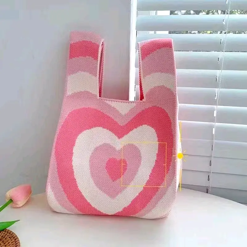 Tas Knot Bag Korean style Tas Rajut Ukuran 35*20 Kanvas 6