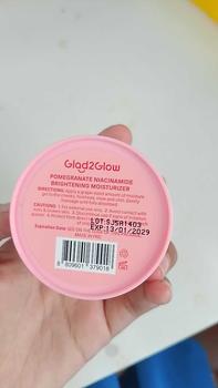 Product Review of GLAD2GLOW POMEGRANATE 5% NIACINAMIDE BRIGHTENING MOISTURIZER from E**🐣 1