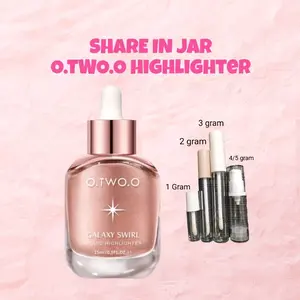 SHARE IN JAR O.TWO.O LIQUID HIGHLIGHTER SILKY BLENDS SEAMLESSLY GLOW SKIN LONG LASTING FACE MAKEUP