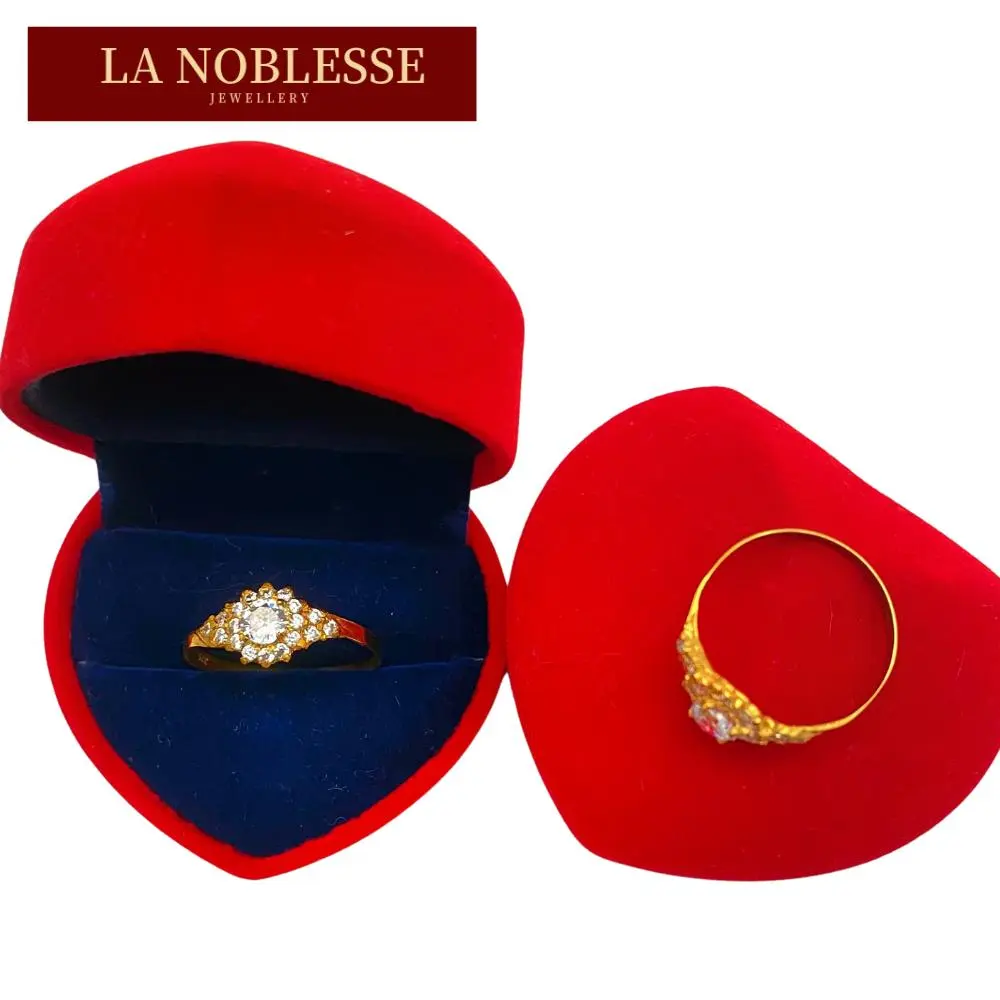 Ready Stock Batu Double Bunga Cincin Seodi