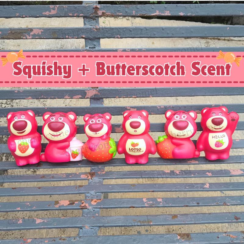 Butterscotch Scented Lotso Bear Squishy Strawberry Bea…