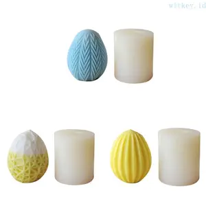 Cetakan Lilin Telur Oval 3D Handmade Cetakan Sabun Cetakan Liontin