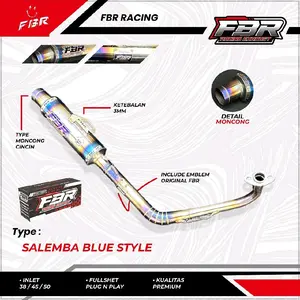 KNALPOT SALEMBA BLUE STYLE FBR RACING EXHAUST