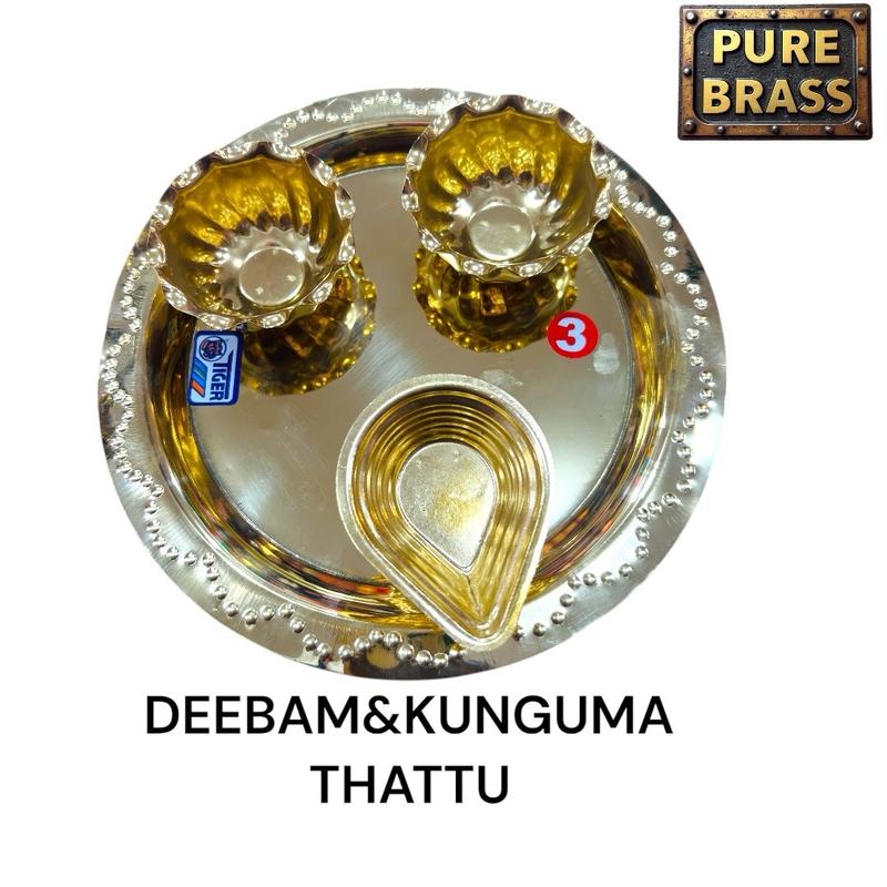 PURE BRASS DEEPAM&KUNGUMA THATTU USE FOR RELIGIOUS PRAYER - TikTok Shop ...
