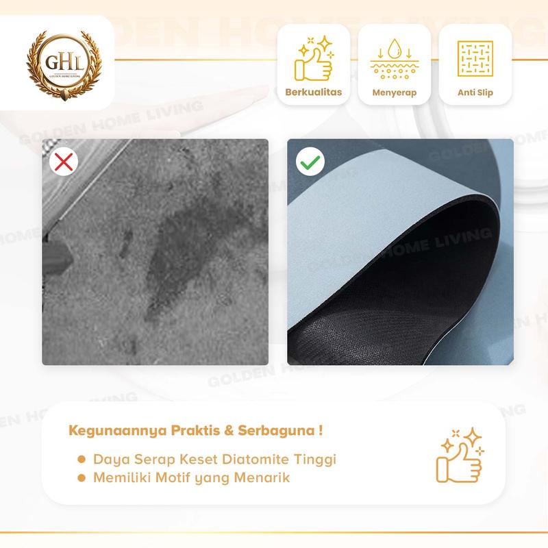 GHL - PAKET 3 PCS Keset Diatomite Anti Selip Menyerap Air 3