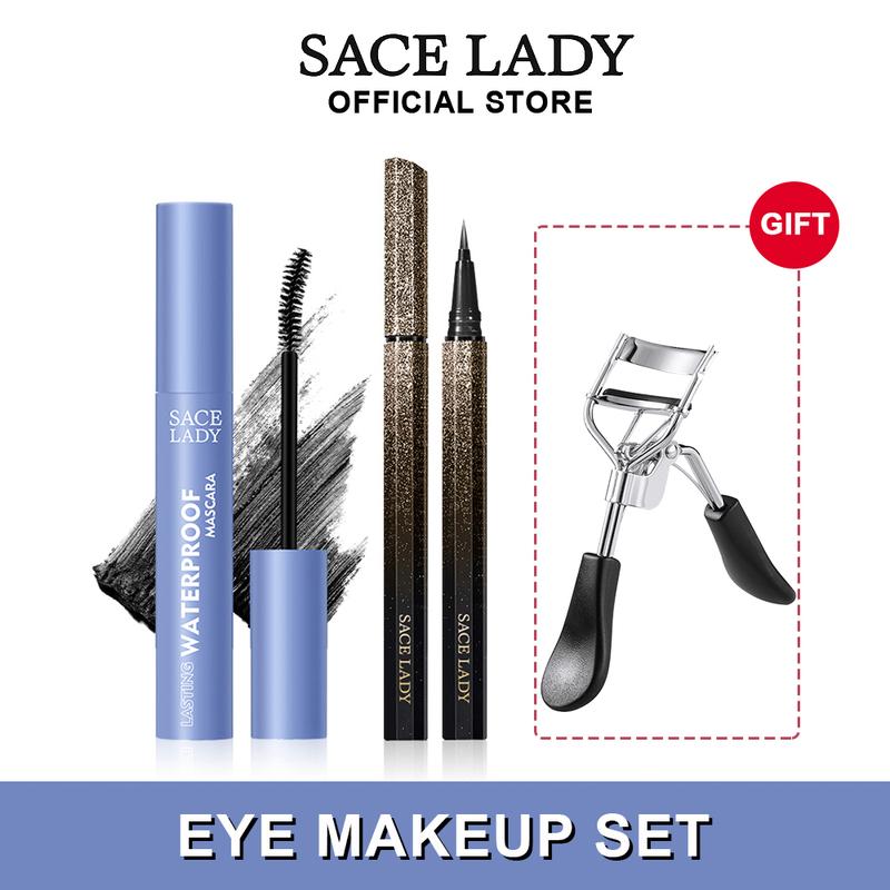 COD Món quà miễn phí 1 SACE LADY Eye Makeup Set Mascara lâu trôi + Bút kẻ mắt