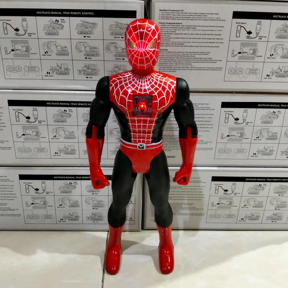 Mainan Robot Superhero Spiderman-Ultraman-Bima ada lampu dan suara