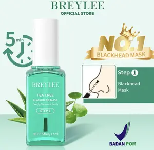 Masker Komedo BREYLEE Blackhead Mask STEP 1 Pore Minimizer Serum STEP 2 Masker Komedo Serum Pori Wajah Original