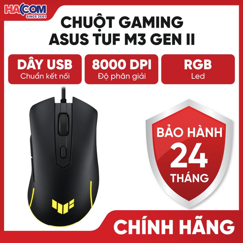 CHUỘT GAMING CÓ DÂY ASUS TUF M3 GEN II HACOM PC