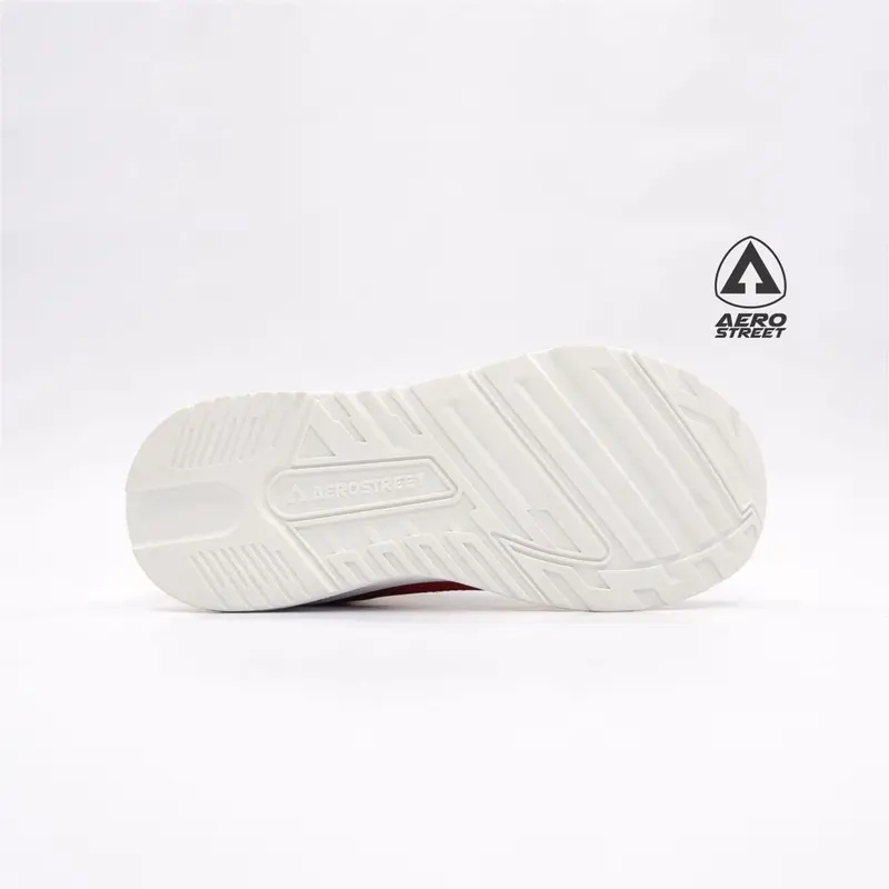 Aerostreet 36-45 Osaka Putih Abu Merah - Sepatu Sneakers Casual Pria Wanita Aero Street 21HH20 5