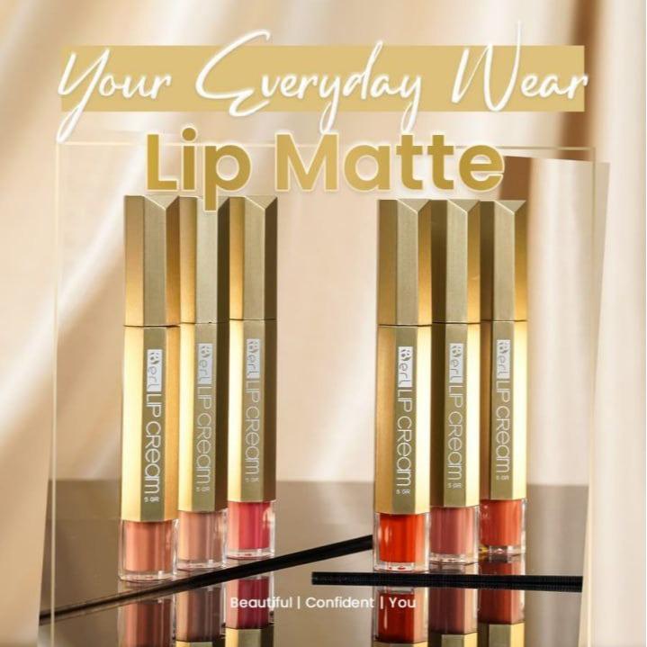 BERL BEAUTY LIP MATTE CREAM Lipstick Lipcream Bibir Waterproof ink 8
