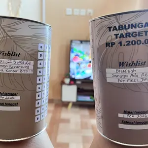 Celengan Nabung Komposit Papertube Buka Tutup Permanen Ukuran 14 Cm Cocok Untuk Souvenir Hadiah Dan Penggunaan Sehari-hari Dengan Bubble Wrap Gratis