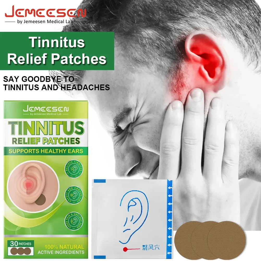 Jemeesen Tinnitus Patch Soothe Ear Ringing Reduce Discomfort Promote Calm Relaxation Effective Relief Convenient Solution