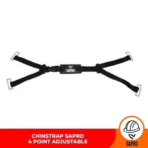 Tali Dagu Sapro 4 Point Webbing Adjustable Chinstrap Helm Safety Sapro Bahan Nylon Kulit