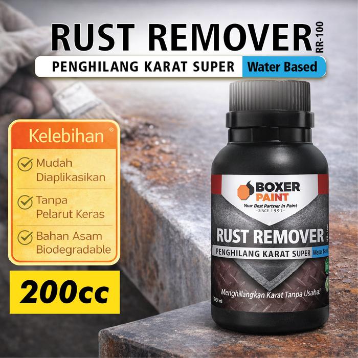 Gambar Penghilang Karat BOXER Rust Remover RR-100 WB (200 ml) dari Boxer Paint Official Store Kab. Sidoarjo Tokopedia