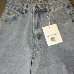 lulu-jeans New korean style high waist loose murah celana jeans panjang wanita