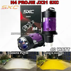 Lampu utama H4 projie JX21 Projector AC DAN DC High Low SXC 40 watt new upgrade premium