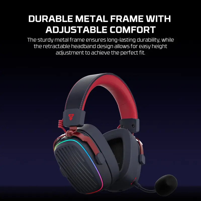 Fantech Harmony Pro WHG02P / WHG-02P / WHG02-P Virtual 7.1 Headset Gaming 3 Connections Wireless Bluetooth Wired 4