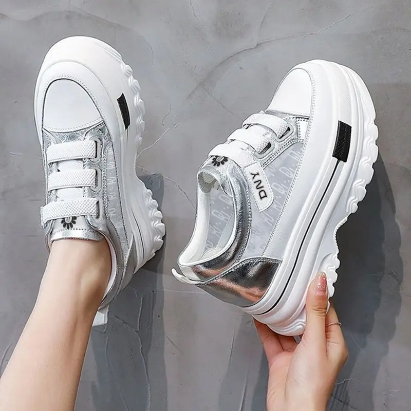 Sepatu Wanita Import Sol Tinggi Sepatu Jalan Cewek Sneakers Tinggi Modis SP-203 3