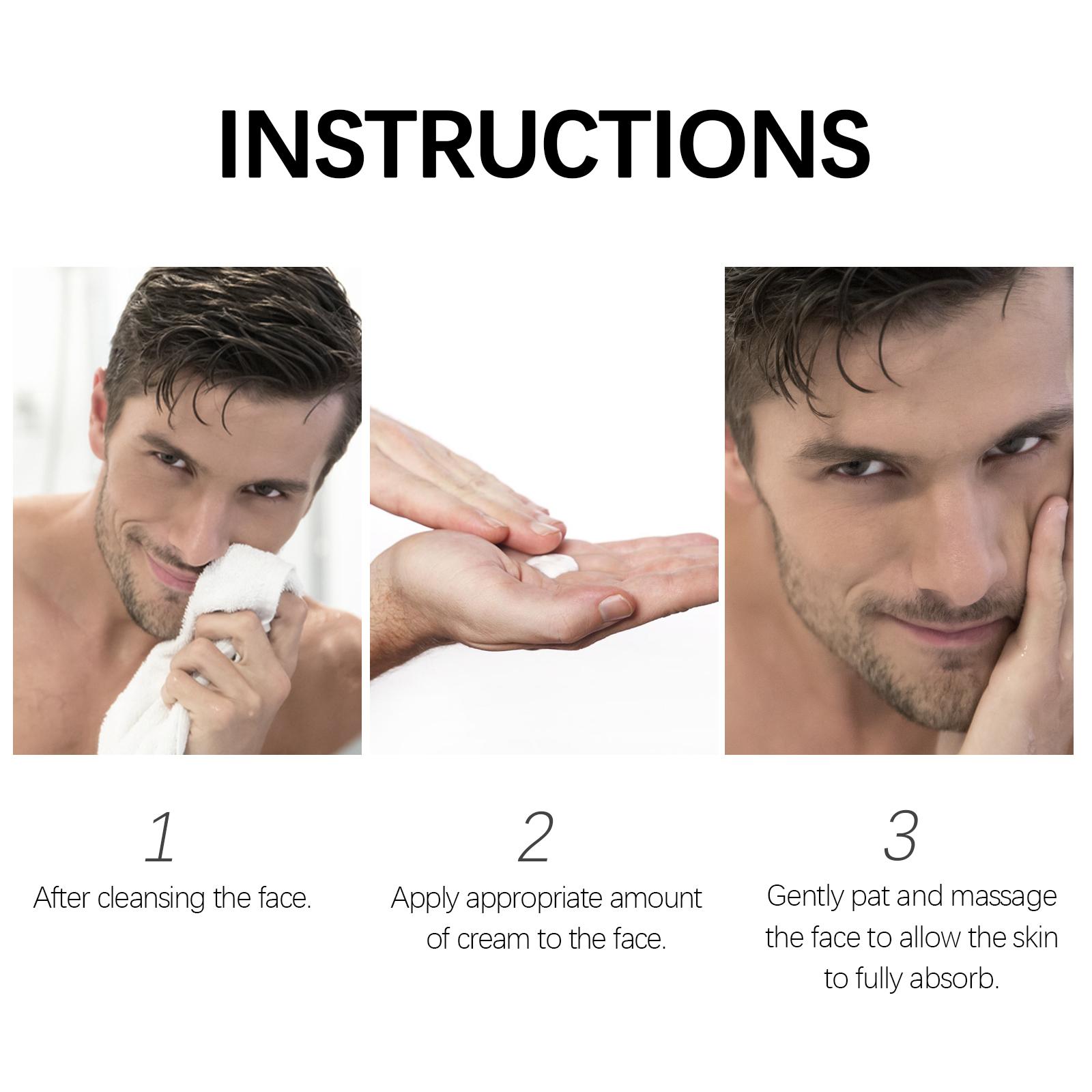 【Stok siap kirim segera】Krim Wajah Pria 50ML Melembapkan Menyegarkan Menutrisi Kulit Wajah - Kusam, Komedo Mencerahkan Perawatan Bopeng Berminyak