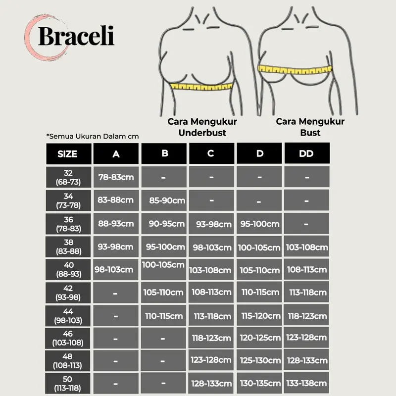 Dapat 3! Bra Kawat Jumbo Kait 3 Braceli Art 3212 | Cup C 5